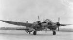 Ju 388 L-1 aircraft at an airfield after being captured by the Americans, circa mid- or late-1940s