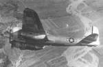 Captured Ki-45 aircraft with American markings in flight, 1945, photo 2 of 3