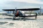 Captured Ki-9 aircraft at airfield K-1 in South Korea, 1951, photo 1 of 2