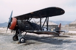 Captured Ki-9 aircraft at airfield K-1 in South Korea, 1951, photo 2 of 2