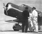 MT-1 Hayabusa aircraft at rest, China, circa 1940s