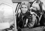 US pilot Donald Lopez, Sr. in the cockpit of a P-51C Mustang fighter, Zhijiang Airfield, Hunan Province, China, 11 Nov 1944