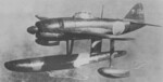 N1K Kyofu aircraft in flight, 1940s