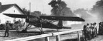 German Fi 156 Storch aircraft preparing to take off from a country road, Ukraine, summer 1941