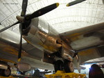 Port side inner engine of B-29 Superfortress bomber Enola Gay on display at the Smithsonian Air and Space Museum Udvar-Hazy Center, Chantilly, Virginia, United States, 26 Apr 2009, photo 1 of 2