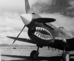 P-40 Warhawk at rest, Kunming, Yunnan Province, China, 1940