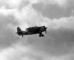 FM-2 Wildcat prepared to land on USS Core in the North Atlantic, 12 Apr 1944