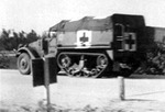 M3 half-track ambulance near Anzio, Italy, 1944