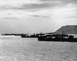 US and British ships gathering in Hvalfjörður, Iceland in preparation of a convoy, date unknown