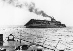 HMS Courageous sinking, Atlantic Ocean, 17 Sep 1939; photograph taken by a British Royal Navy sailor aboard an escorting vessel