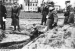 Lieutenant General Helmuth Reymann inspecting defenses, Berlin, Germany, Mar 1945