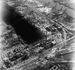 Destroyed synthetic oil plant and harbor facilities, Harburg, Germany, 1945