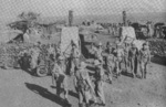 Troops of the South African 1st Infantry Division celebrating the capture of Fort Hobok in southwestern Ethiopia, 1941