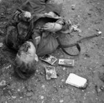 Killed German soldier, Ortona, Italy, Dec 1943