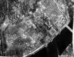 Aerial photo of Nagasaki, Japan after atomic bombing, mid-Aug 1945