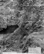 Aerial photo of Nagasaki, Japan, late 1945