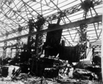 Destroyed industrial building, Nagasaki, Japan, early 1946