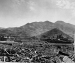 Remains of the Urakami Roman Catholic cathedral in Nagasaki, Japan, late 1945, photo 2 of 6