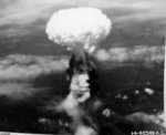 Mushroom cloud over Nagasaki, Japan, 9 Aug 1945, photo 4 of 9