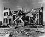 Destroyed Chugoku Coal Distribution Company building in Hiroshima, Japan, 8 Nov 1945, photo 3 of 3