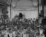 Entertainer Bing Crosby sang for Allied troops at the opening of the London stage door canteen in Piccadilly, London, 31 Aug 1944