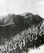 Troops of the Japanese 15th Army preparing to cross into Burma, late Dec 1941