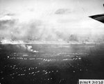 The first wave of landing craft at Iwo Jima, 19 Feb 1945, photo 3 of 6