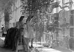 Japanese-American women making camouflage nets for the US War Department, Manzanar Relocation Center, California, United States, 1 Jul 1942