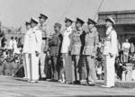 Ceremony at the Cenotaph at Central, Hong Kong marking the liberation of Hong Kong, 30 Aug 1945, photo 4 of 4