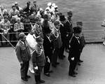 The Japanese delegation arriving aboard USS Missouri, Tokyo Bay, Japan, Photo 6 of 7