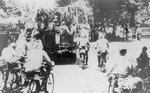 Japanese bicycle infantry, Java, Dutch East Indies, Mar 1942