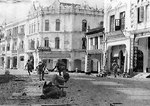 Japanese troops mopping up in Kuala Lumpur during their advance through Malaya, 11 Jan 1942