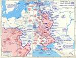 Map depicting the German advance on Moscow, Russia, 26 Aug-5 Dec 1941