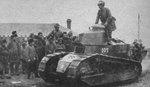 Japanese FT-17 tank in Jinzhou, Liaoning Province, China, Jan 1932