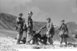 German airborne troops with 2.8cm sPzB 41 anti-tank gun at Gran Sasso, Italy, 12 Sep 1943, photo 2 of 2