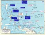 Map depicting Allied advances in the southwestern Pacific Ocean area, 30 Jul-22 Sep 1944