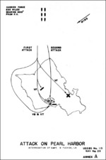 Annex A of the interrogation of Mitsuo Fuchida, 10 Oct 1945; Pearl Harbor attack map