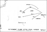 Annex B of the interrogation of Mitsuo Fuchida, 10 Oct 1945; map of Japanese withrdawl routes after Pearl Harbor attack