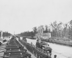 British Prime Minister Winston Churchill inspecting Canadian troops, Berlin, Germany, 15 Jul 1945