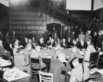 Stalin, Churchill, Attlee, Truman, and others at the Potsdam Conference, Germany, 19 Jul 1945, photo 1 of 4