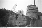 HMS Cambeltown wedged in the dock gates of Saint-Nazaire, France, 28 Mar 1942, photo 07 of 10