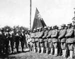 Chinese troops from India and Chinese troops from southern China linking up at Muse, Burma, 27 Jan 1945