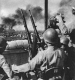 Japanese anti-aircraft gun crew in Shanghai, China, Oct-Nov 1937