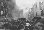 Japanese artillery in the streets of Shanghai, China, Aug 1937