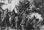 Victorious Chinese troops at Kunlun Pass, Guangxi Province, China, 31 Dec 1939, photo 2 of 2