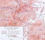 Map depicting the Battle of Zhijiang, 8 Apr-7 Jun 1945