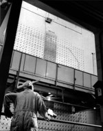 Loading face of the X-10 graphite reactor, Oak Ridge, Tennessee, United States, date unknown