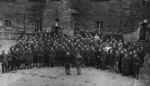 French prisoners of war at Oflag IV-C, Colditz Castle, Sachsen, Germany, 1940s