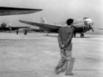 Civil Air Transport C-46 Commando aircraft at Songshan Airfield during Ambassador Philip Jessup