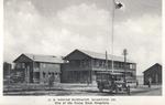 Post card featuring the hospital buildings of US Marine Barracks, Quantico, Virginia, United States, circa 1918